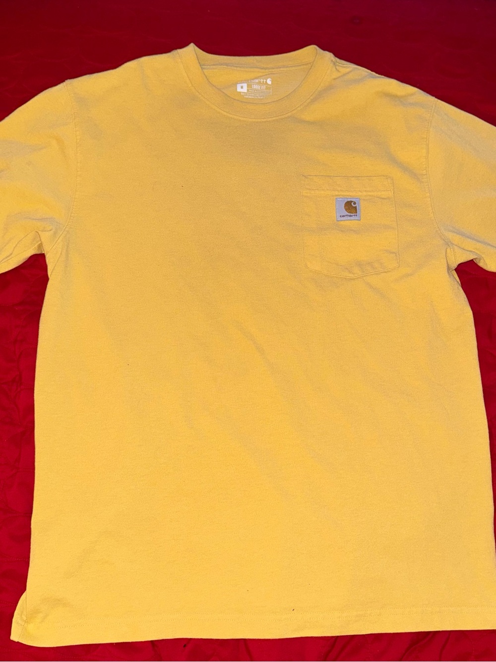 Carhartt Short-Sleeve Pocket Tee in Yellow